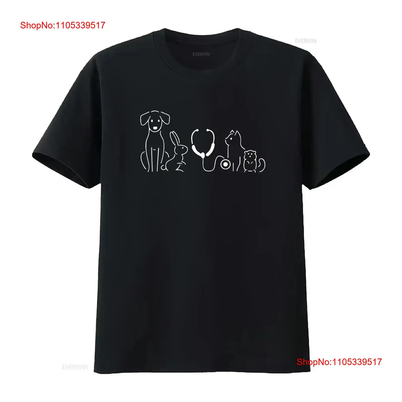 Stethoscope - Camiseta con estampado de animales adorables