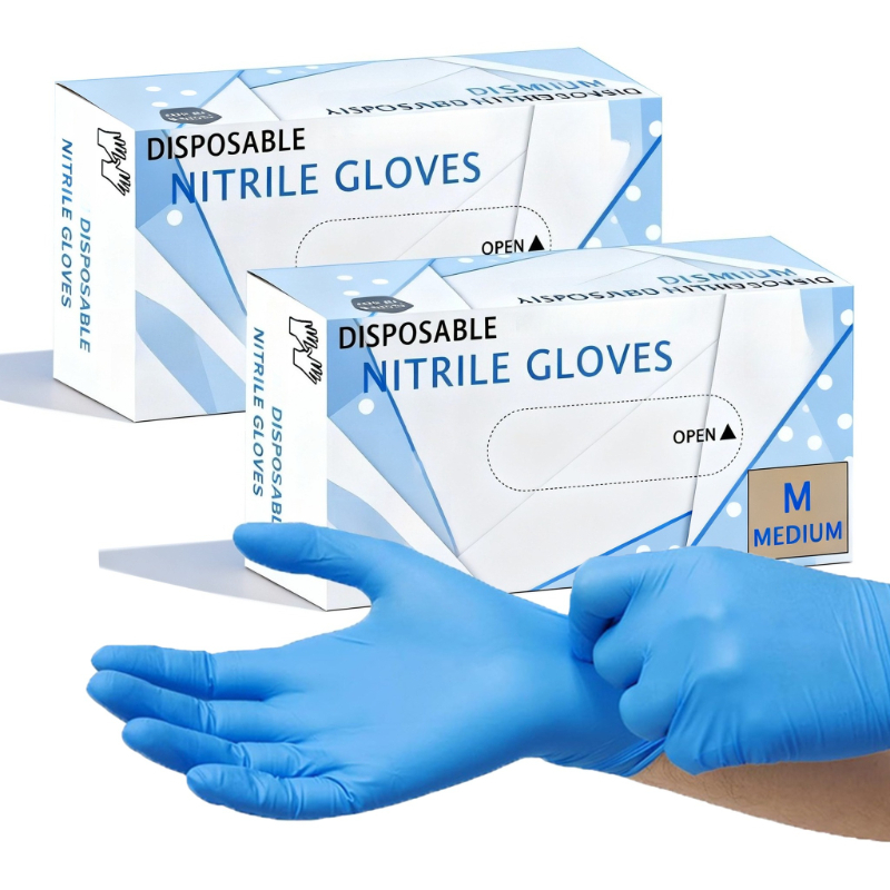 Medical Gloves - Guantes de nitrilo azules desechables para