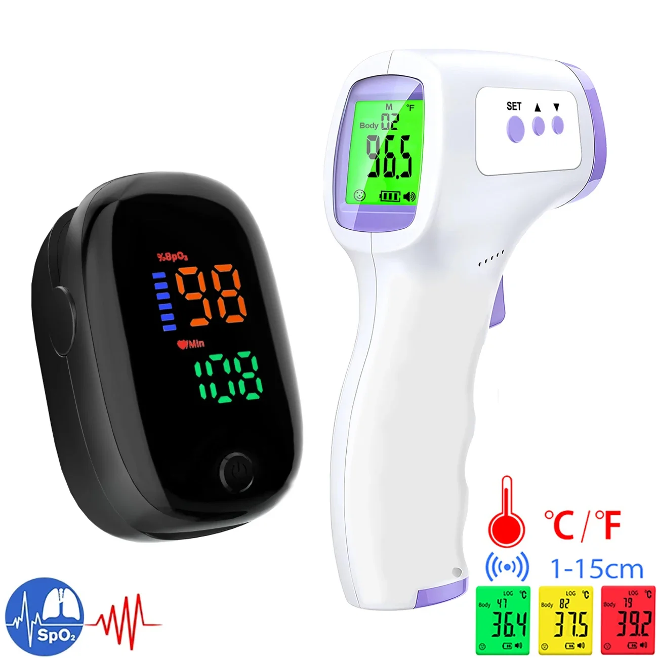 Pulse Oximeter - Termómetro médico infrarrojo para medir la