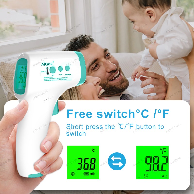 AiQUE Digital Recargable ℃ ℉   - Pulse Oximeter reseña y precio