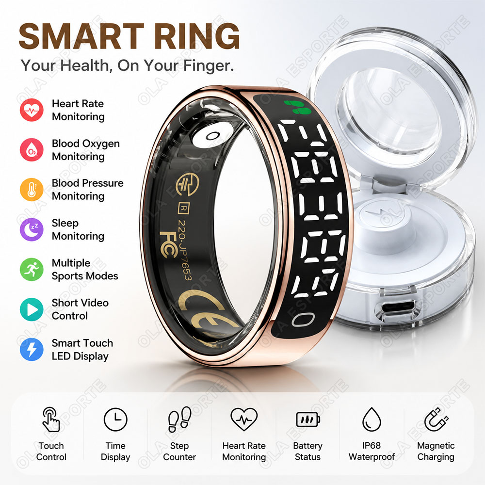 Anillo Inteligente con Estuche - Blood Pressure Monitor reseña y precio