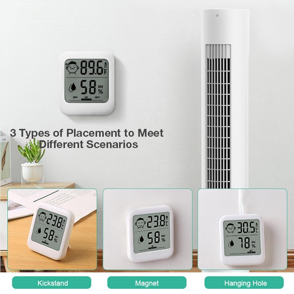 Paquete de 2 Termómetros e Hig - Thermometer Digital reseña y precio